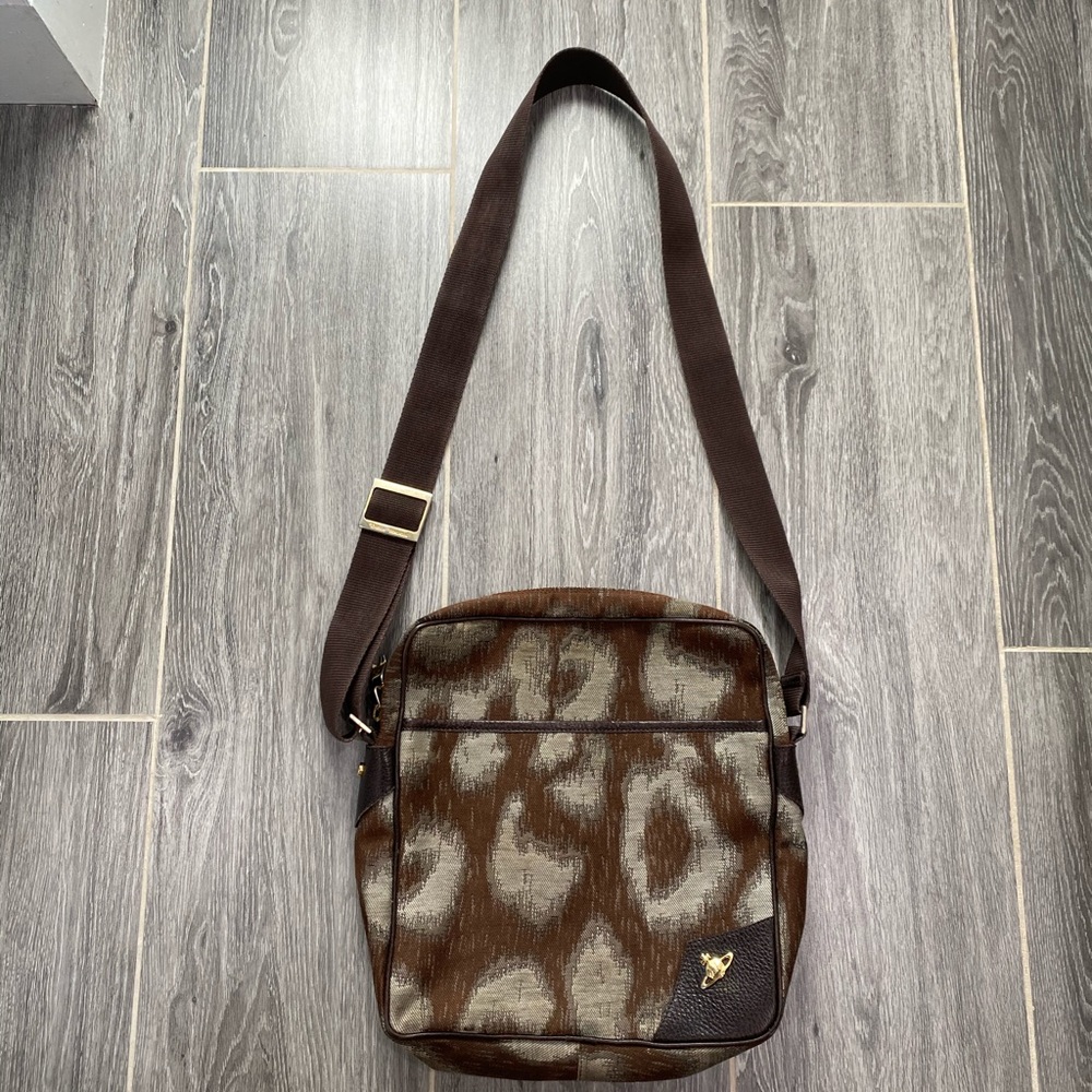 SOLD ❌ Vivienne Westwood Brown Animal print bag
